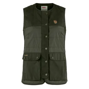 Fjallraven Womens Forest Wool Padded Vest Deep Forest