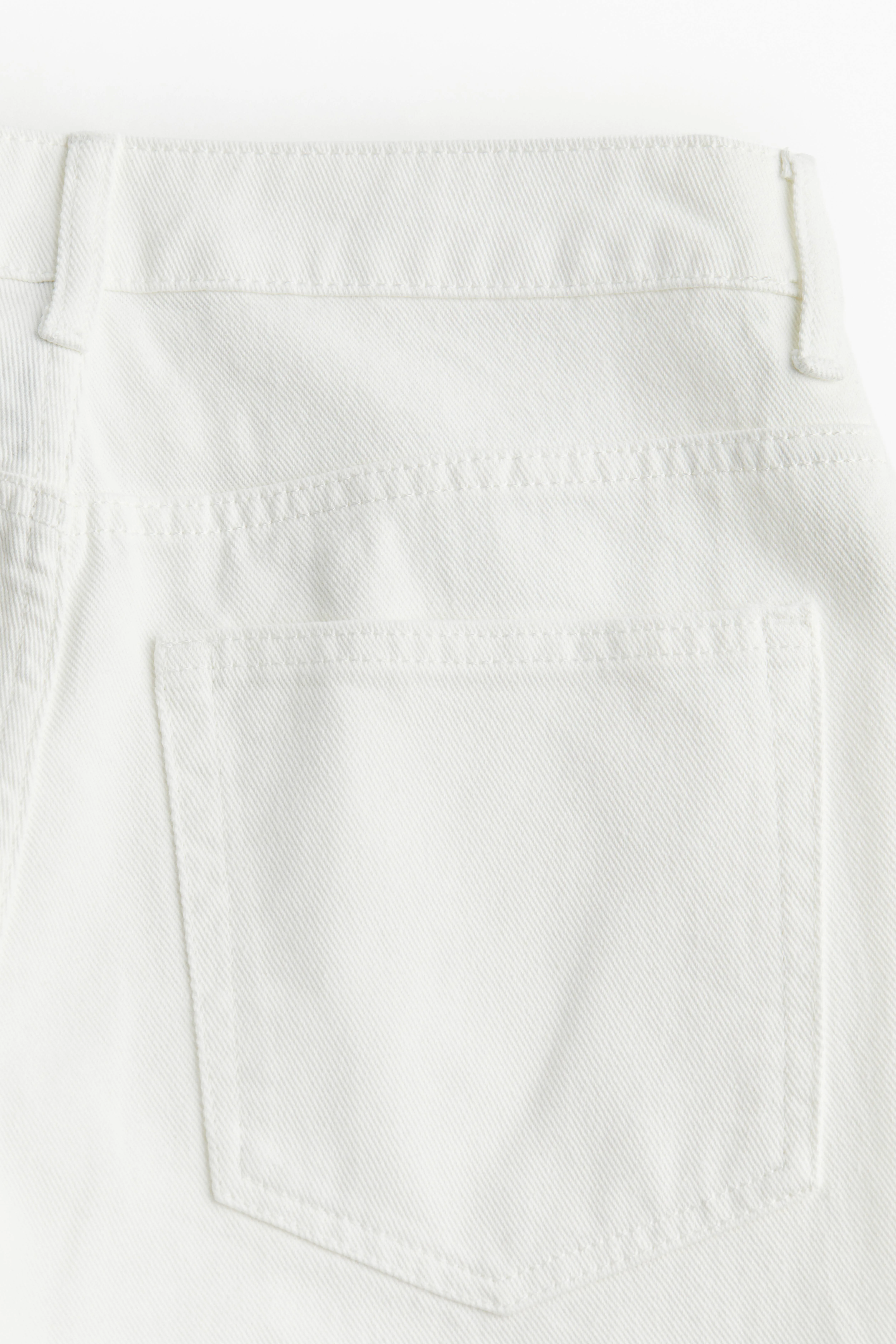 Flared Regular Jeans - Regular waist - Long - White - Ladies | H&M GB