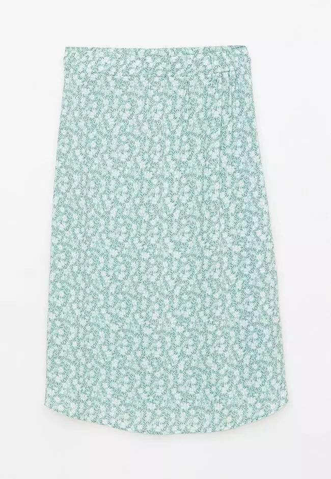 Floral Viscose Maternity Skirt