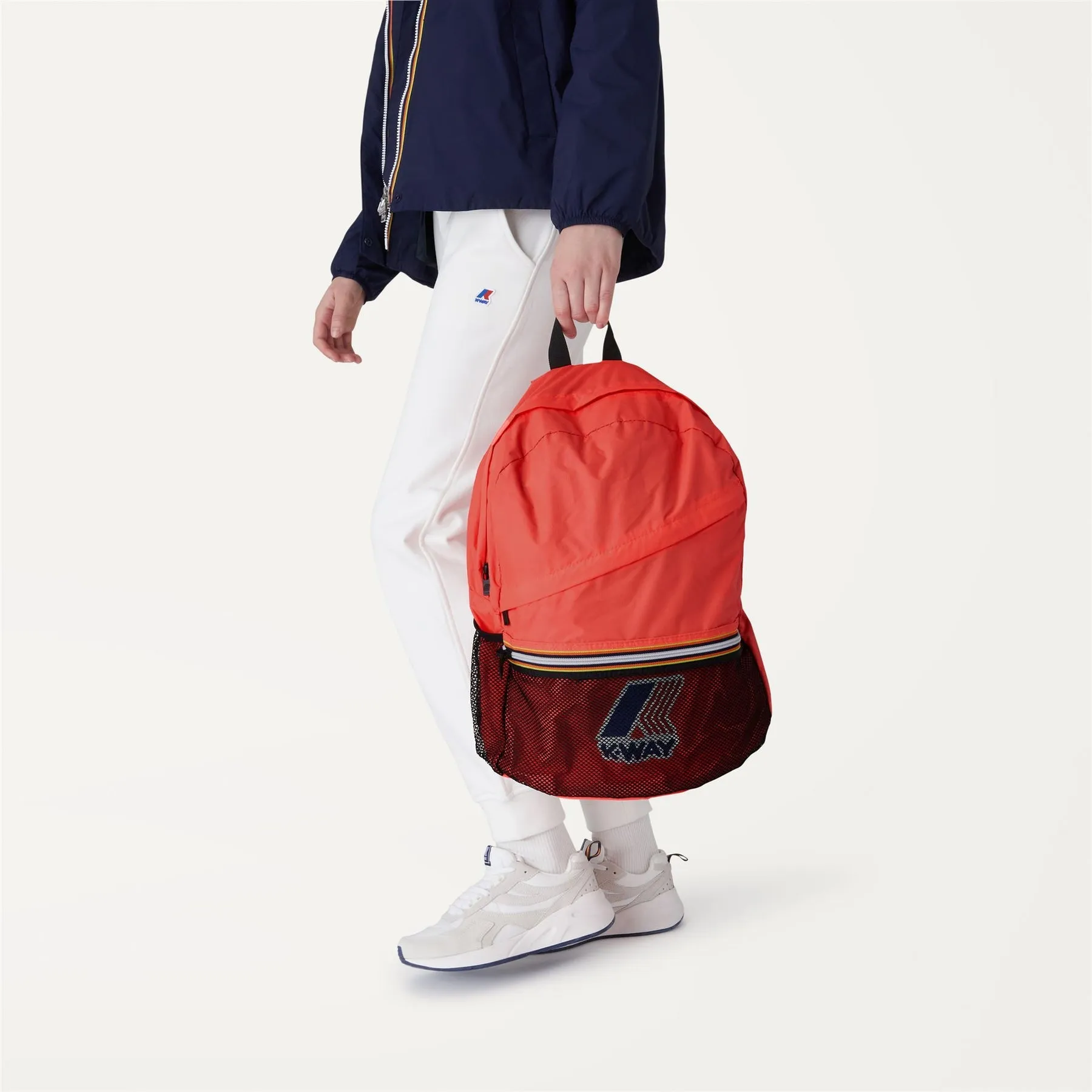 Francois - Packable Ripstop Backpack in Red Papavero