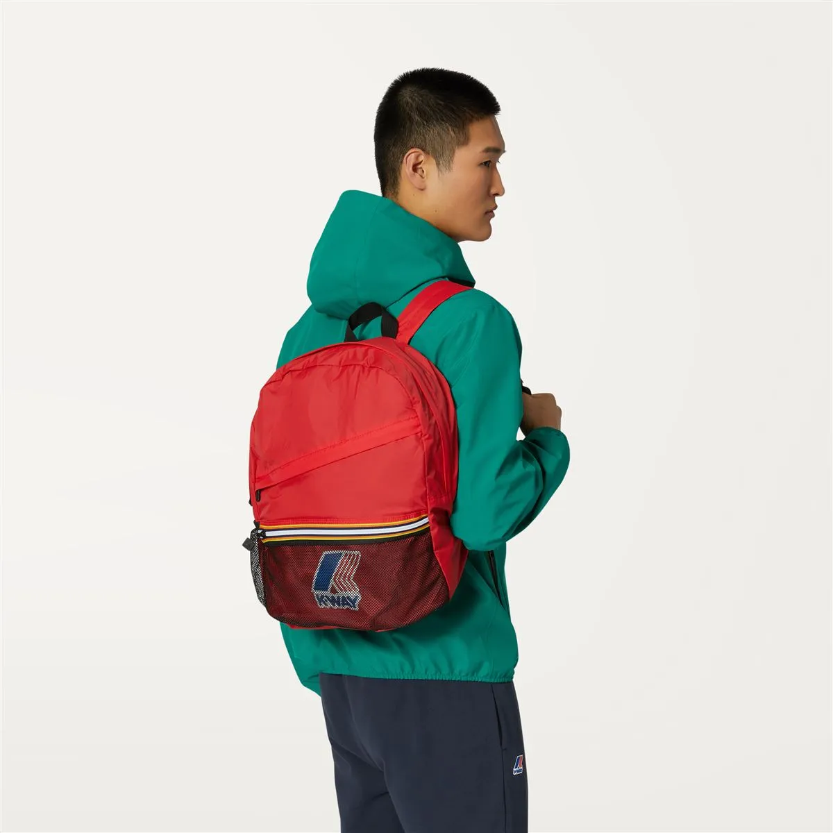 Francois - Packable Ripstop Backpack in Red