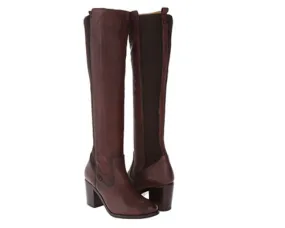 FRYE Women's Janis Gore Tall Boot Dark Brown 6