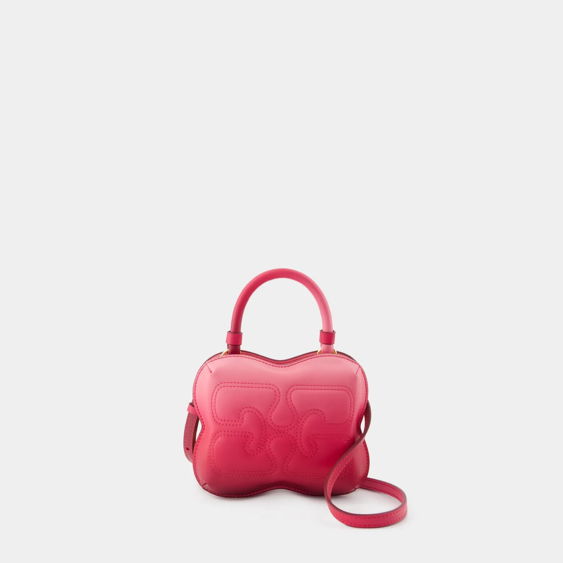 Ganni  Butterfly Small Gradient Bag - Ganni - Synthetic Leather - Pink