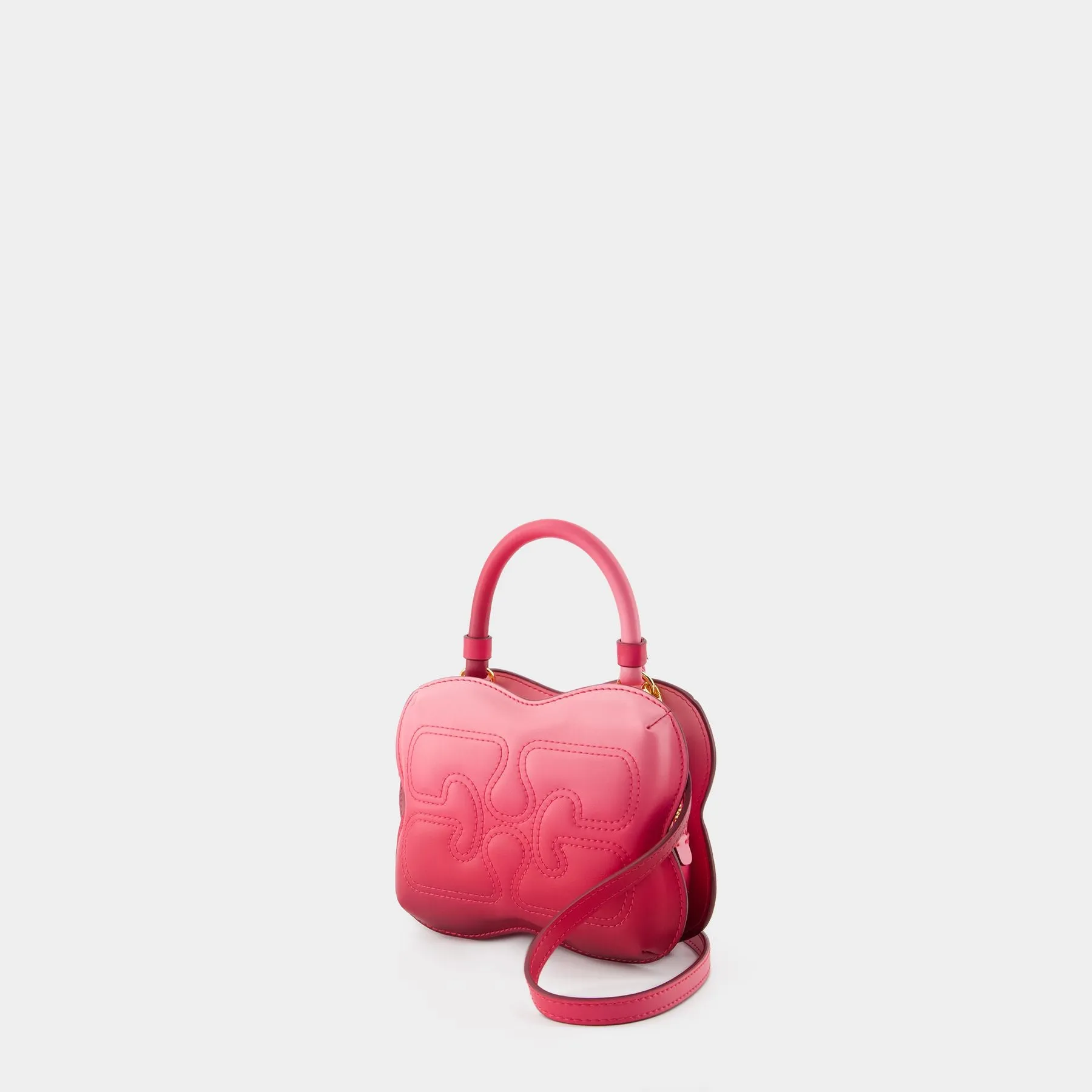 Ganni  Butterfly Small Gradient Bag - Ganni - Synthetic Leather - Pink