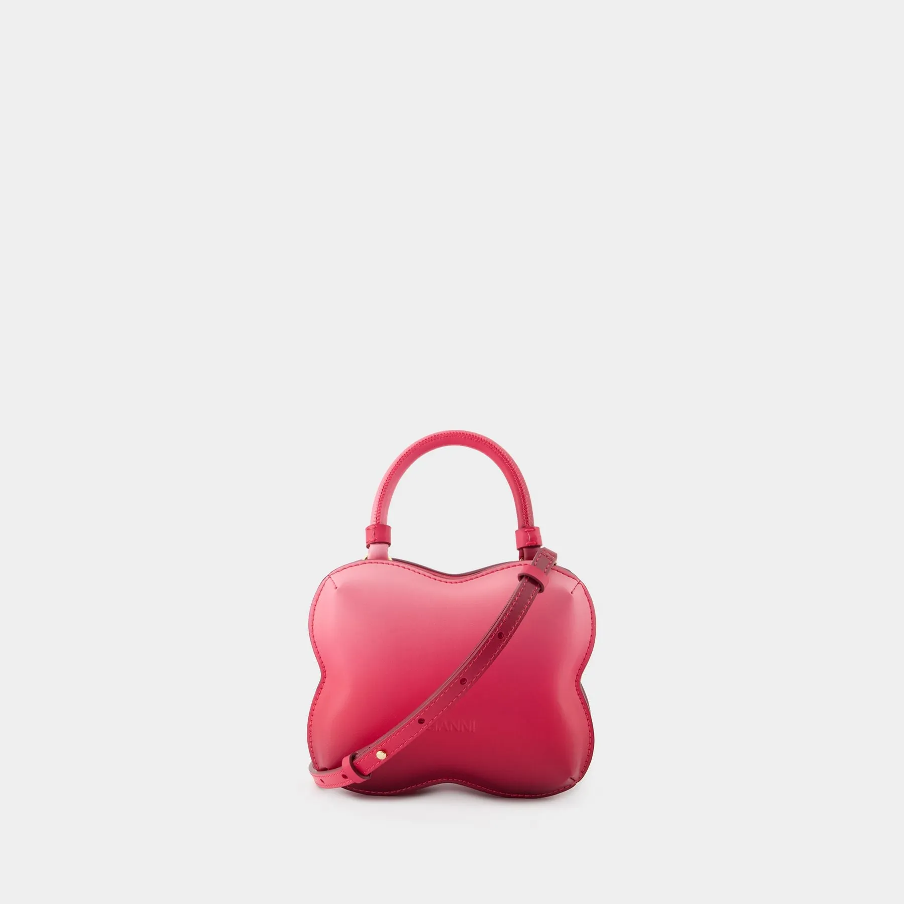 Ganni  Butterfly Small Gradient Bag - Ganni - Synthetic Leather - Pink