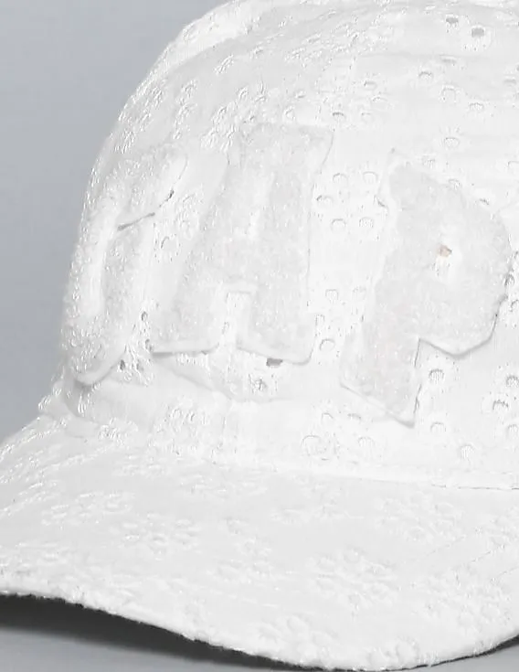 GAP Girls White Logo Baseball Hat