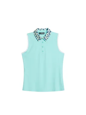 Gigi Sleeveless Top / Aruba Blue