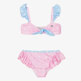 Girls Pink Star Bikini