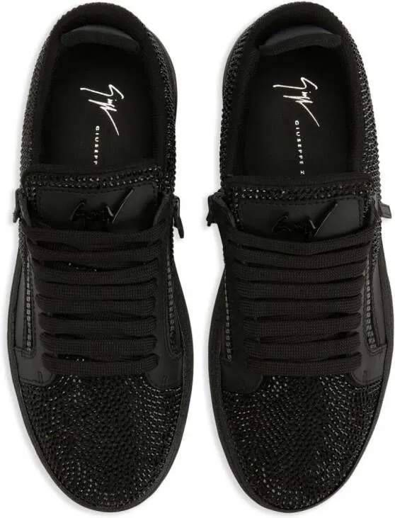 Giuseppe Zanotti GZ 94 crystal-embellished sneakers Black