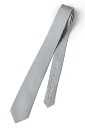 Grey Linen Necktie