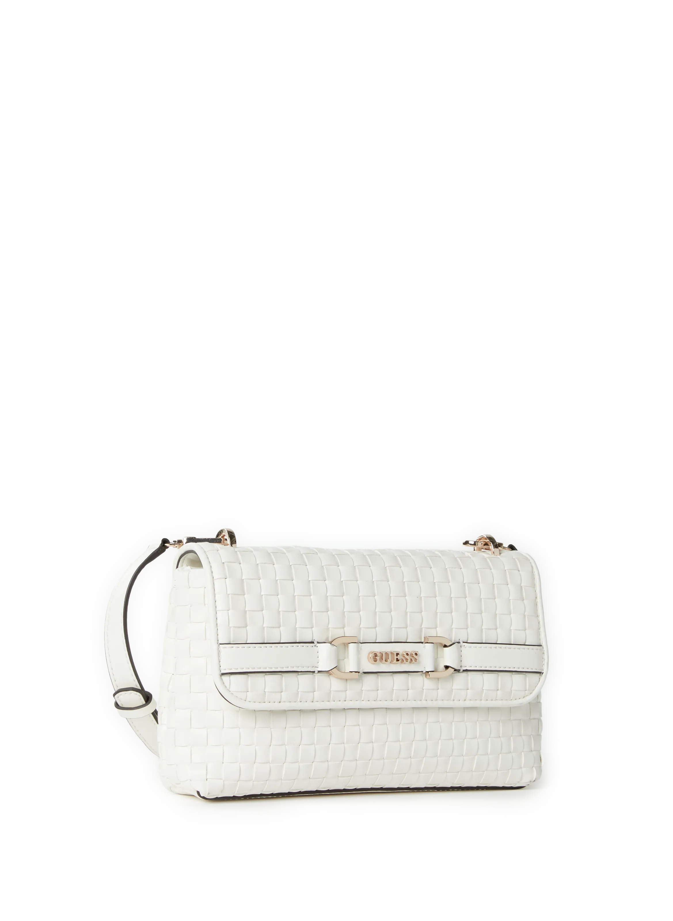 GUESS  Textured shoulder bag - White