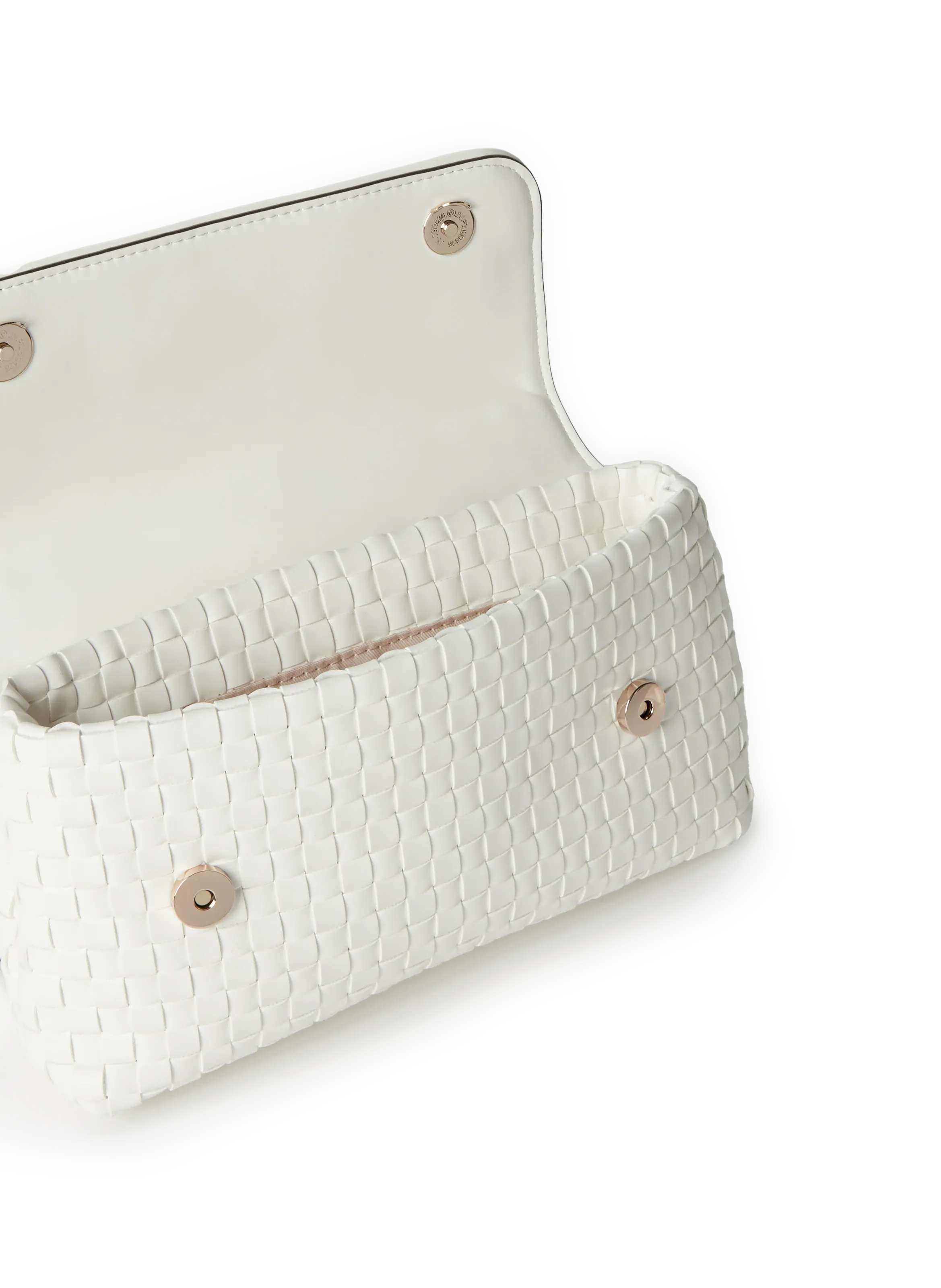 GUESS  Textured shoulder bag - White