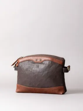 Hartsop Zip Leather Cross Body Bag in Brown