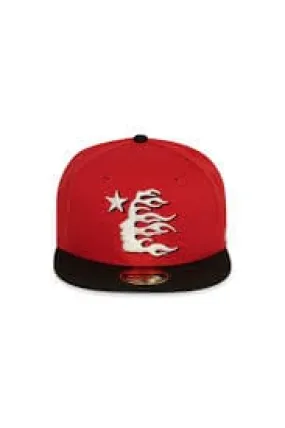 Hellstar Baseball Fitted Hat Red