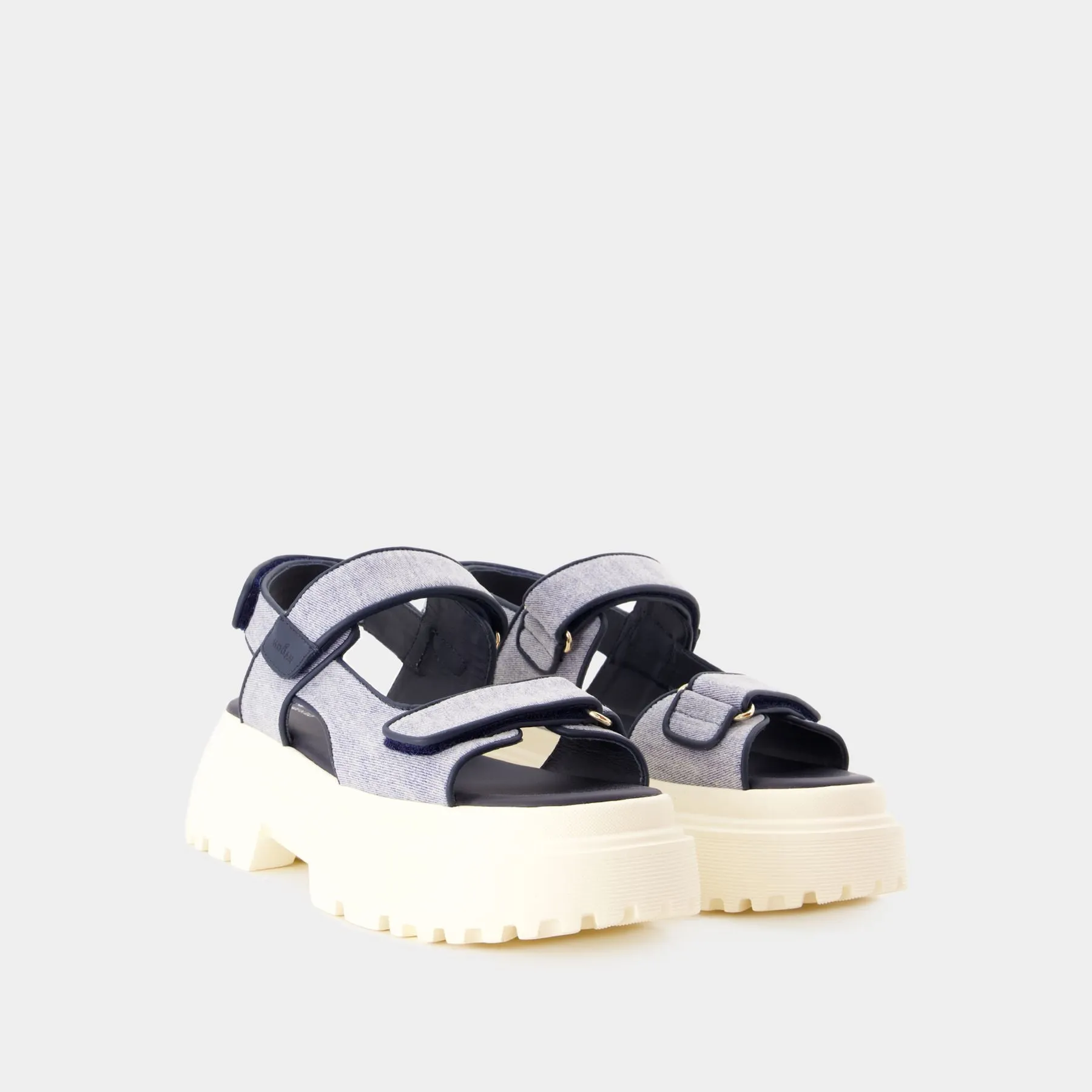 Hogan  Cinturino Sandals - Hogan - Cotton - Blue