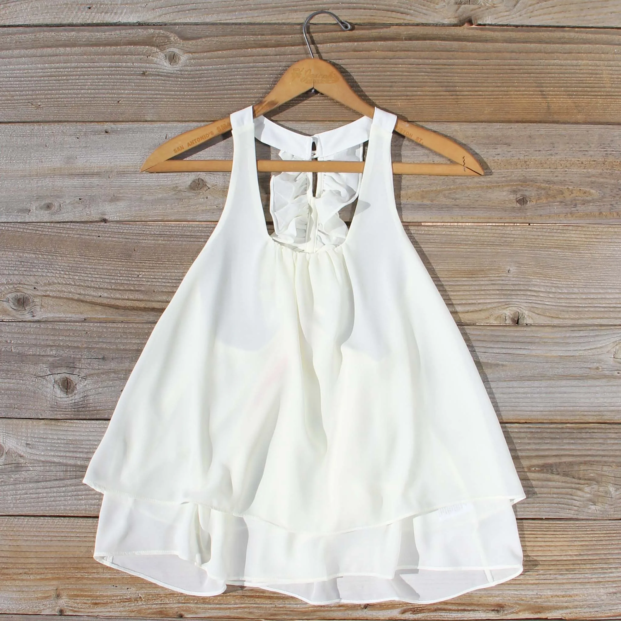 Honeymooner Ruffle Tank