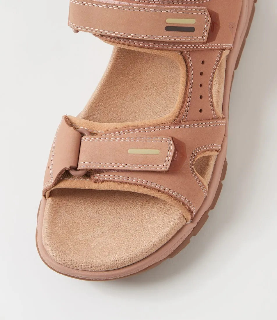 HUSH PUPPIES Trekker Blush Nubuck Sandals