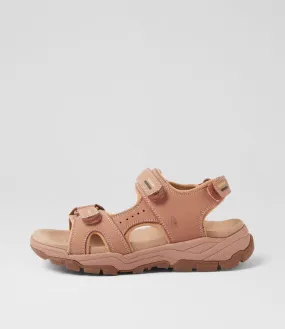 HUSH PUPPIES Trekker Blush Nubuck Sandals