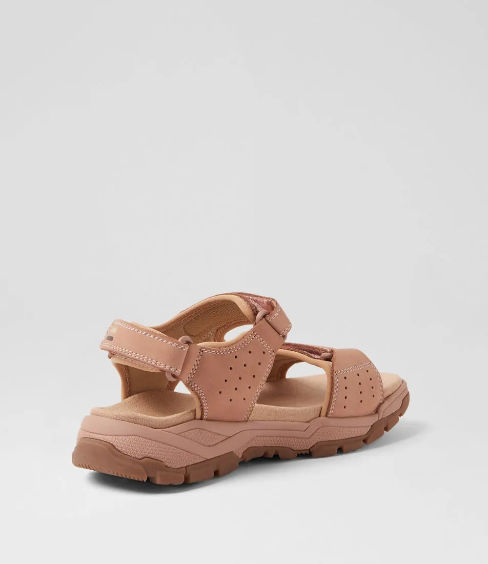 HUSH PUPPIES Trekker Blush Nubuck Sandals