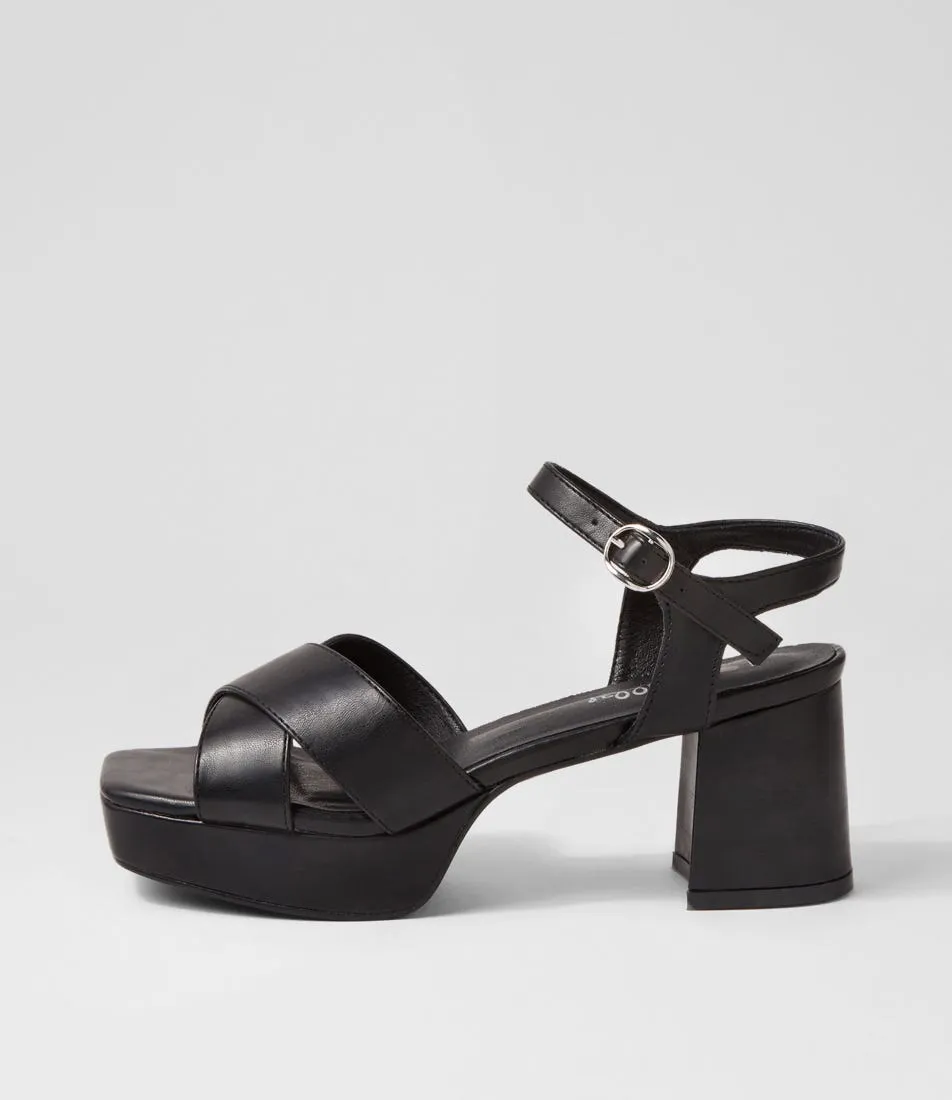 I LOVE BILLY Deakkin Black Sandals