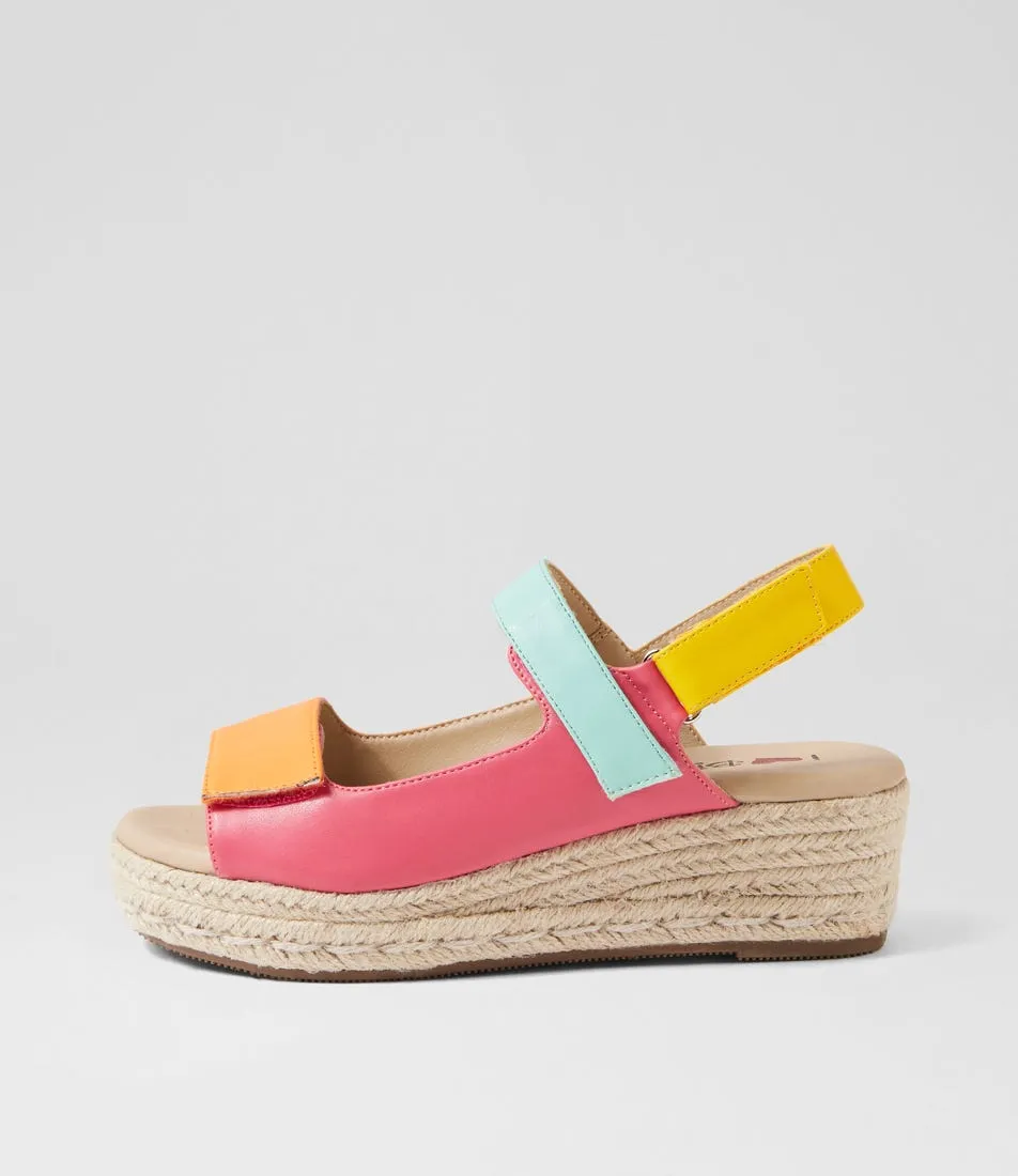 I LOVE BILLY Holteen Orange Multi Sandals