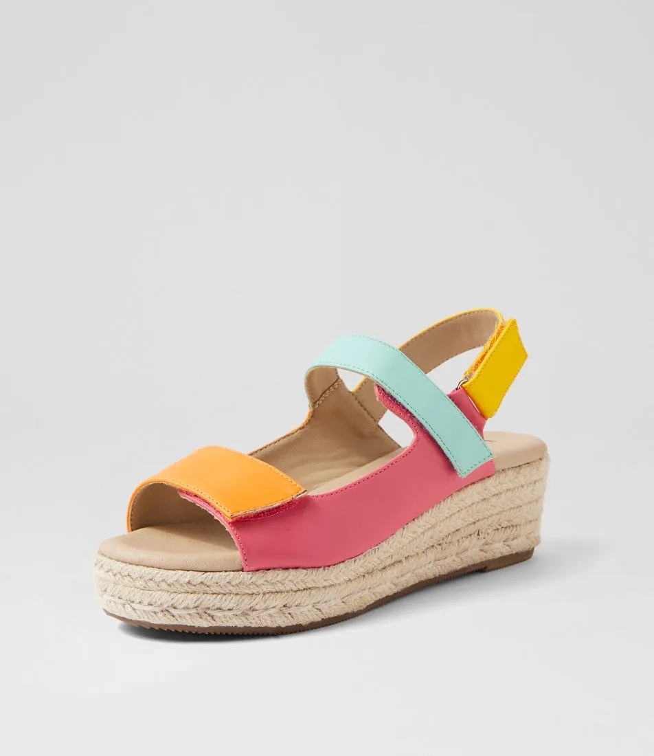 I LOVE BILLY Holteen Orange Multi Sandals