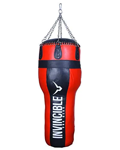 Invincible Heavy Duty Leather Angle Filled Boxing Bag