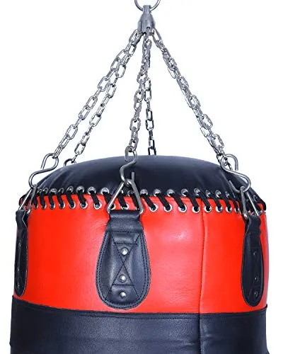 Invincible Heavy Duty Leather Angle Filled Boxing Bag