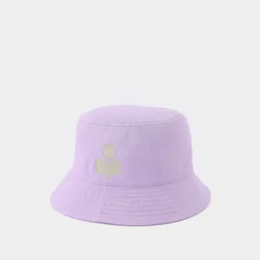 Isabel Marant  Haley Hat in Purple Coton