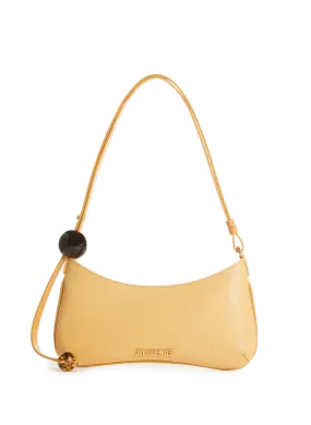 JACQUEMUS  Bisou Perle leather bag - Yellow