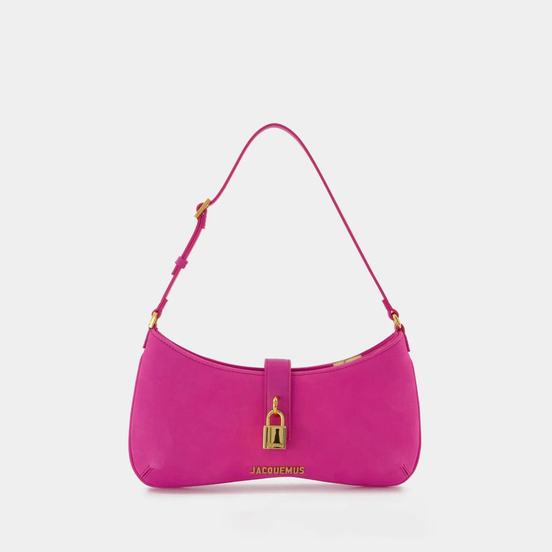 Jacquemus  Le Bisou Cadenas Bag - Jacquemus - Dark Pink - Leather