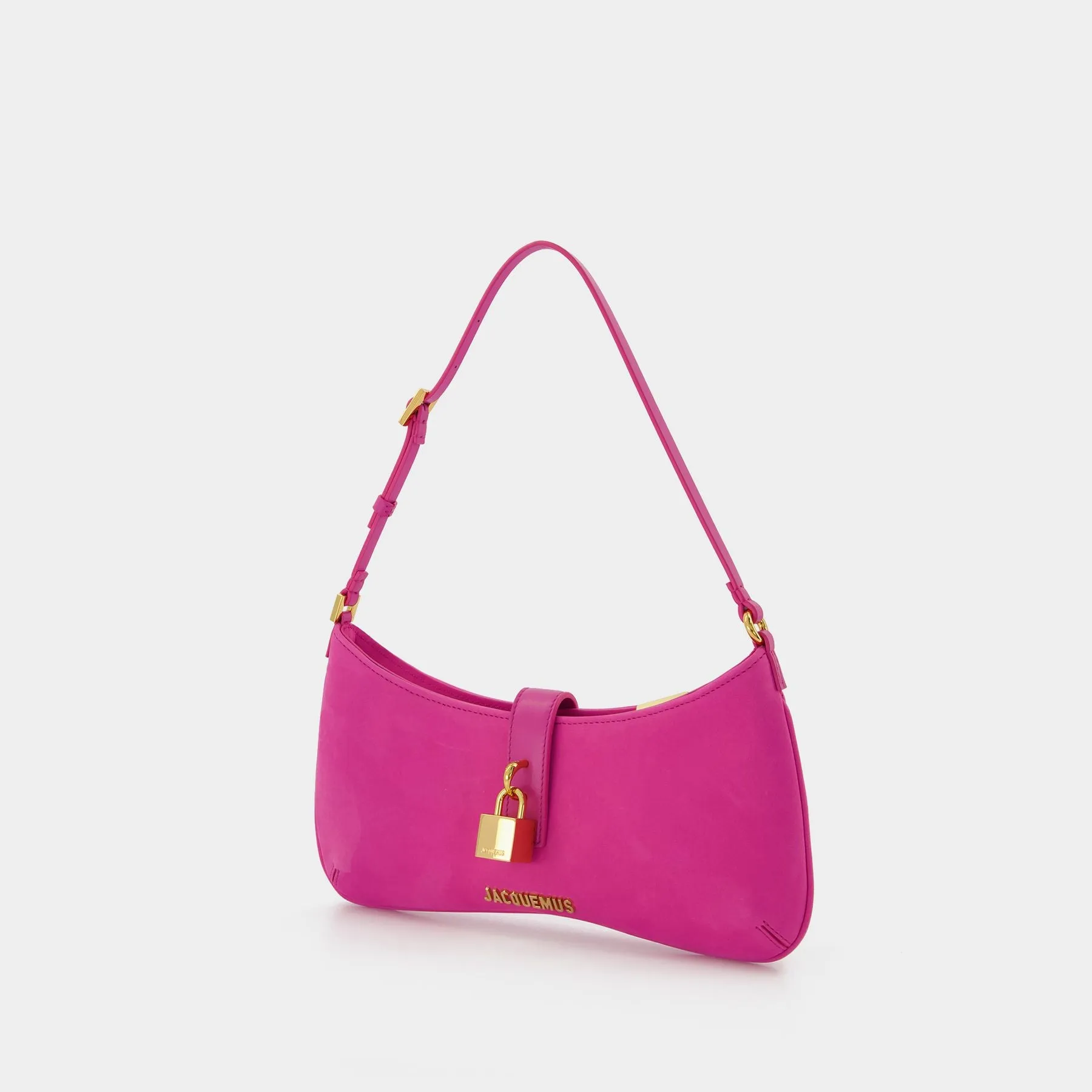 Jacquemus  Le Bisou Cadenas Bag - Jacquemus - Dark Pink - Leather