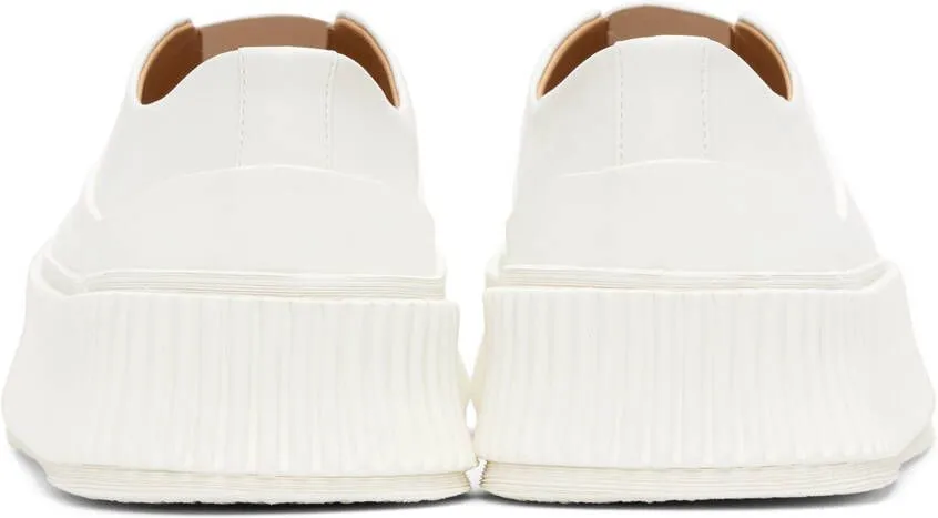 Jil Sander White Platform Sneakers