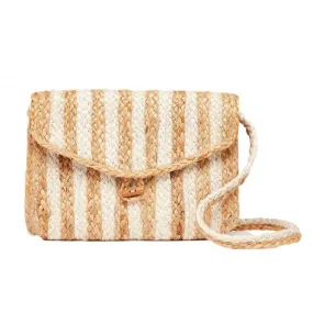 Joules Budleigh Jute Envelope Cross Body Bag (Natural)