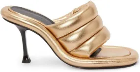 JW Anderson Bumper Tubular padded sandals Gold