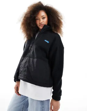 Kavu rockhaven half zip fleece in black