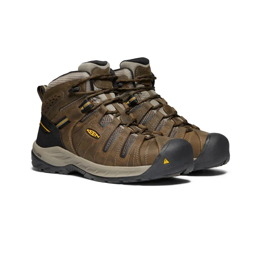 Keen Men's Flint II Boot (Steel Toe) 13EE Cascade Brown/Golden Rod