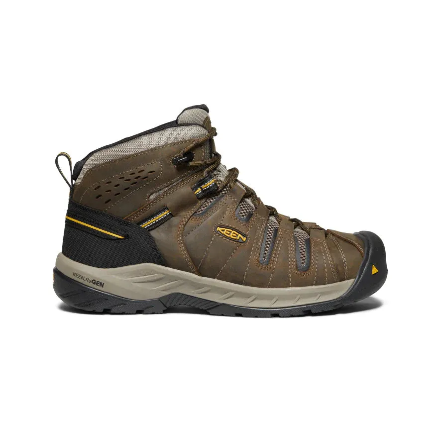 Keen Men's Flint II Boot (Steel Toe) 9.5EE Cascade Brown/Golden Rod