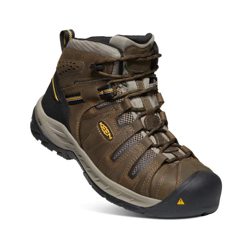 Keen Men's Flint II Boot (Steel Toe) 9.5EE Cascade Brown/Golden Rod