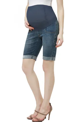 Kimi + Kai Maternity Abbie Denim Stretch Shorts