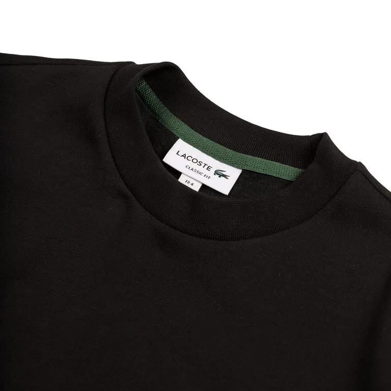 Lacoste Brushed Fleece Sweatshirt Black