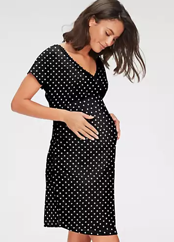 LASCANA Maternity Nightie with Wrap Look | Kaleidoscope