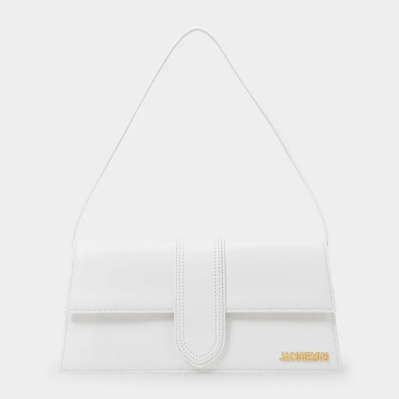 Le Bambino Long Bag - Jacquemus - White - Leather