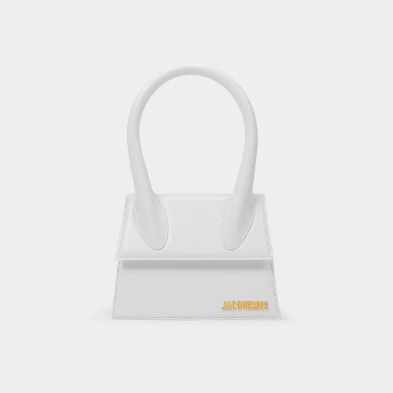 Le Chiquito Moyen Bag - Jacquemus - White - Leather