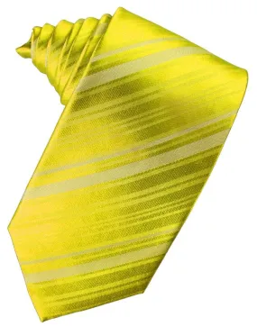 Lemon Striped Silk Necktie