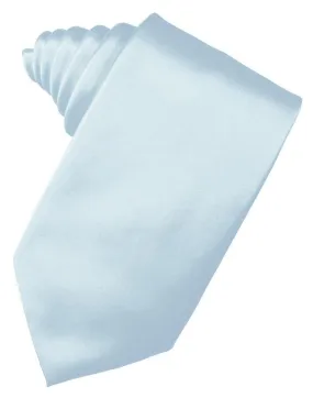 Light Blue Luxury Satin Necktie