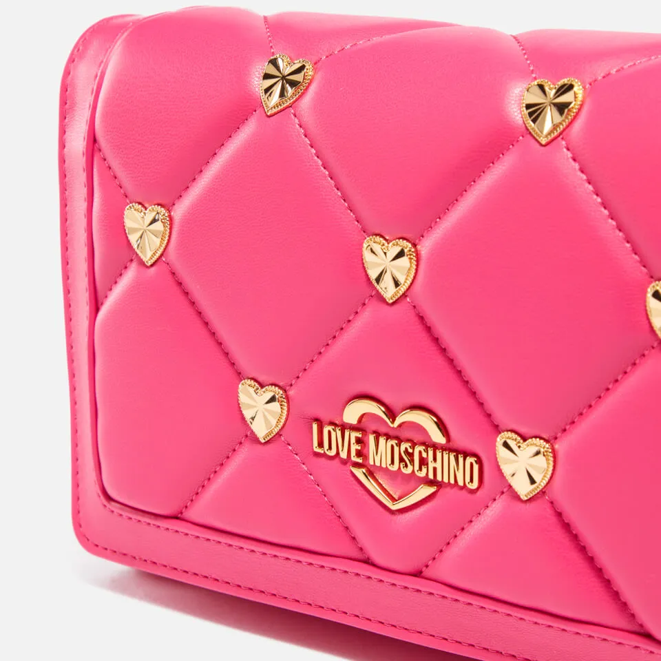 Love Moschino Heart Faux Leather Wallet Bag