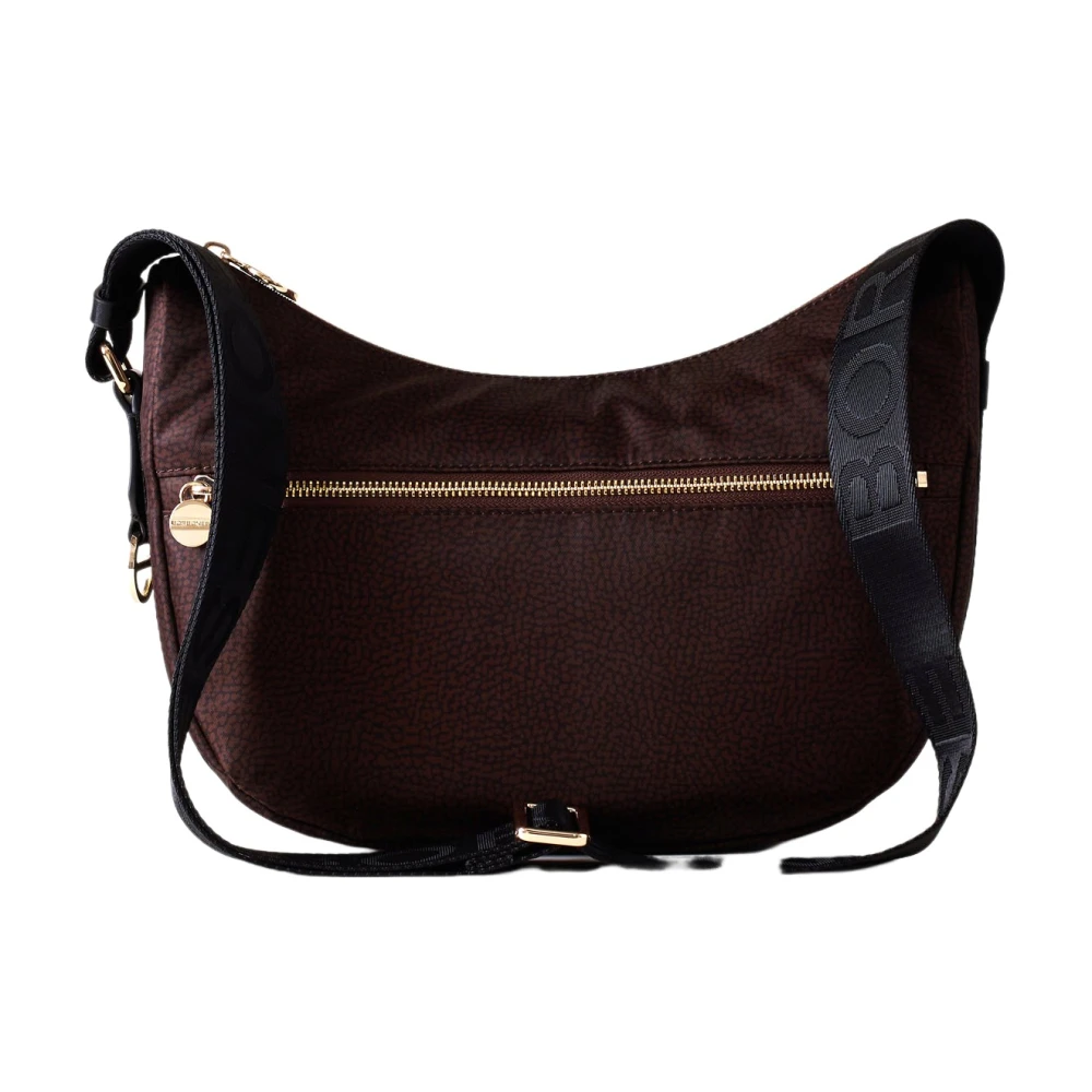 LUNA BAG SMALL - OP Nylon Leather Hobo bag