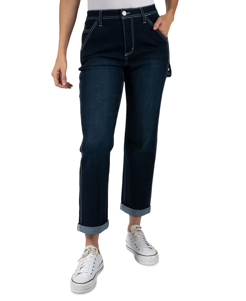 Macy's Indigo Rein Juniors' High-Rise Straight-Leg Carptenter Jeans