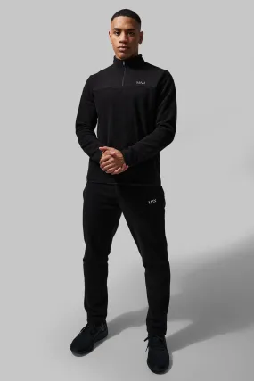 Man Active Polar Fleece Tracksuit | boohooMAN UK